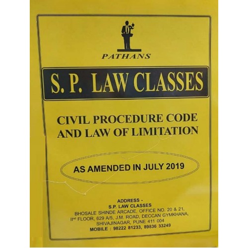 Prof. A. U. Pathan Sir's Civil Procedure Code & Law of Limitation (CPC) for BA. LL.B & LL.B (SP Notes July 2019 Syllabus) by S. P. Law Classes